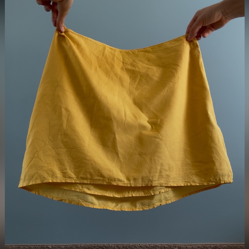 Abercrombie and Fitch Skirt - Y2K yellow cotton Mini skirt